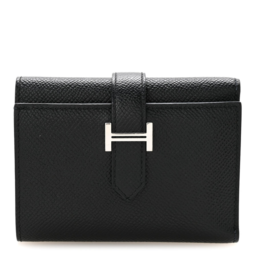 Hermès Epsom Tri-Fold Compact Bearn Wallet Black 2026 PRELOOV