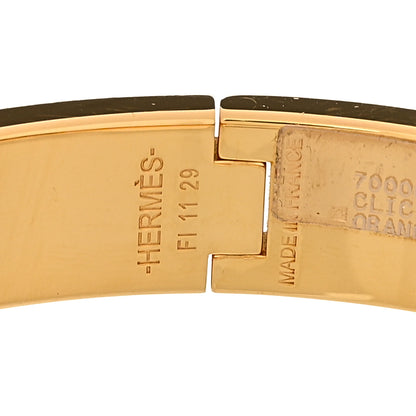 Hermes Narrow Clic Clac H Bracelet PM Orange image 3