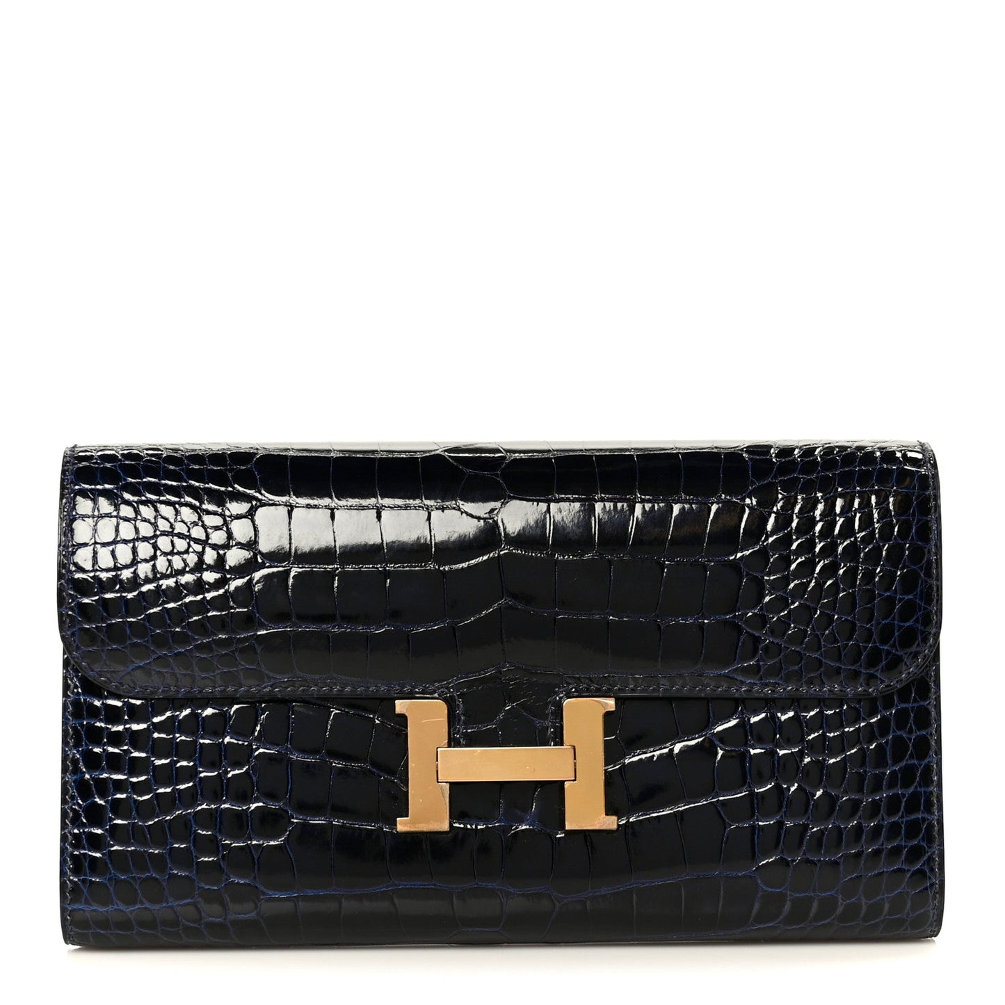 Hermès Long Wallet Cuivre Alligator - PRELOOV