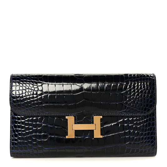 Hermès Long Wallet Cuivre Alligator - PRELOOV