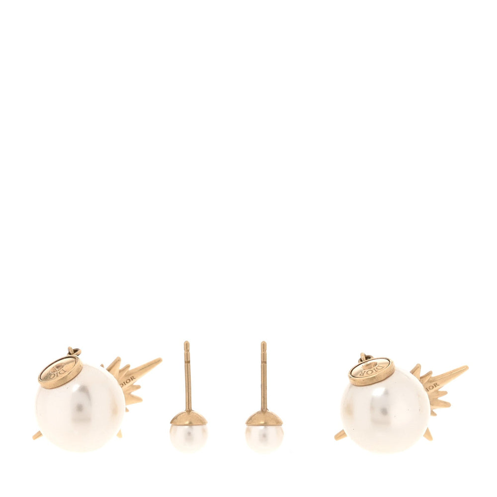 Christian Dior Celestial Star Tribal Earrings Gold image 3