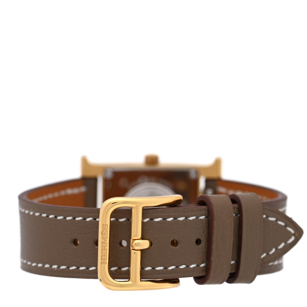 Hermes Heure H 21mm Watch Etoupe Swift image 3