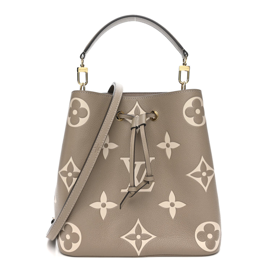Louis Vuitton Neonoe MM Tourterelle Creme Empreinte Monogram Giant – PRELOOV