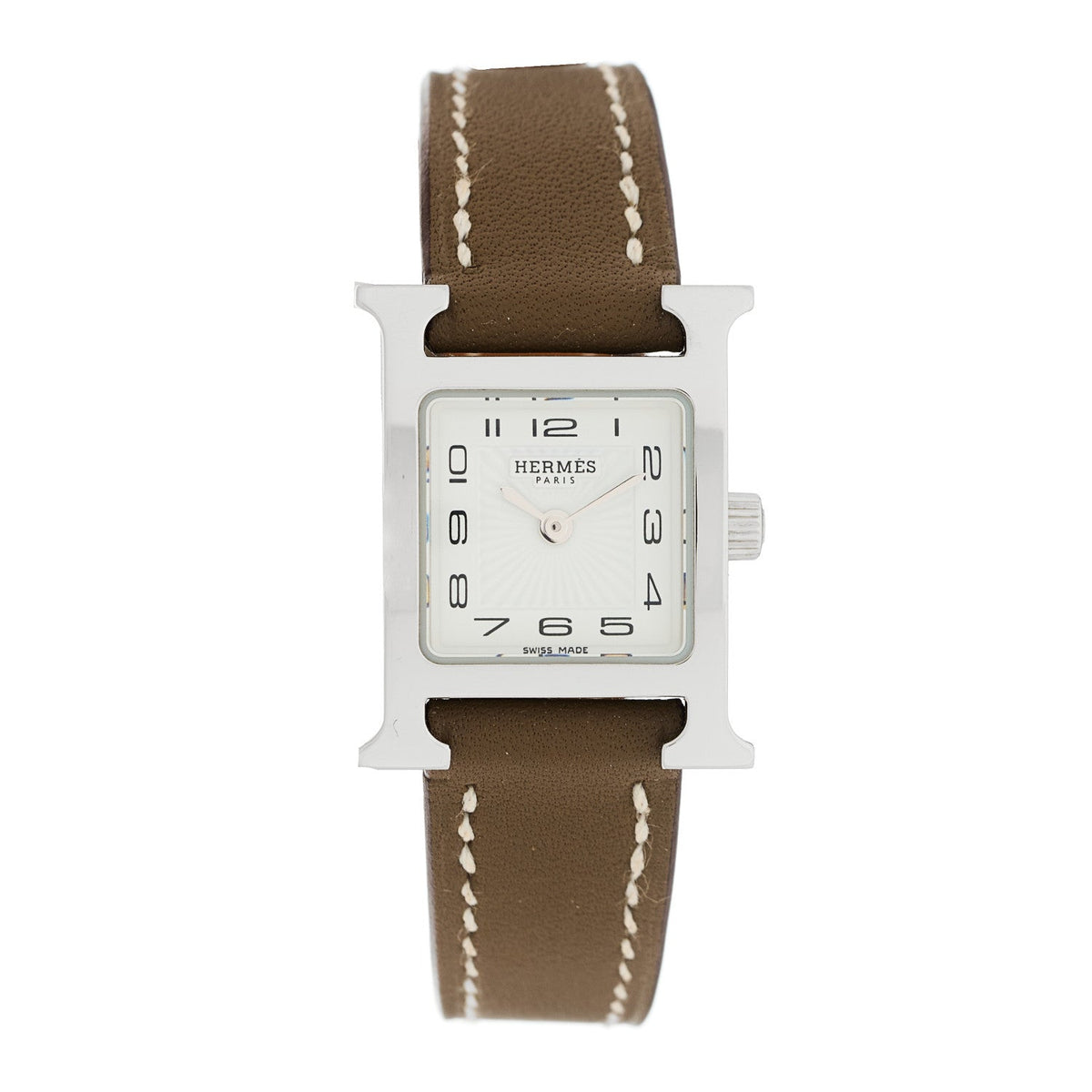 Hermes Heure H 17.2mm Watch Etoupe Swift image 1