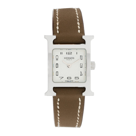 Hermes Heure H 17.2mm Watch Etoupe Swift image 1