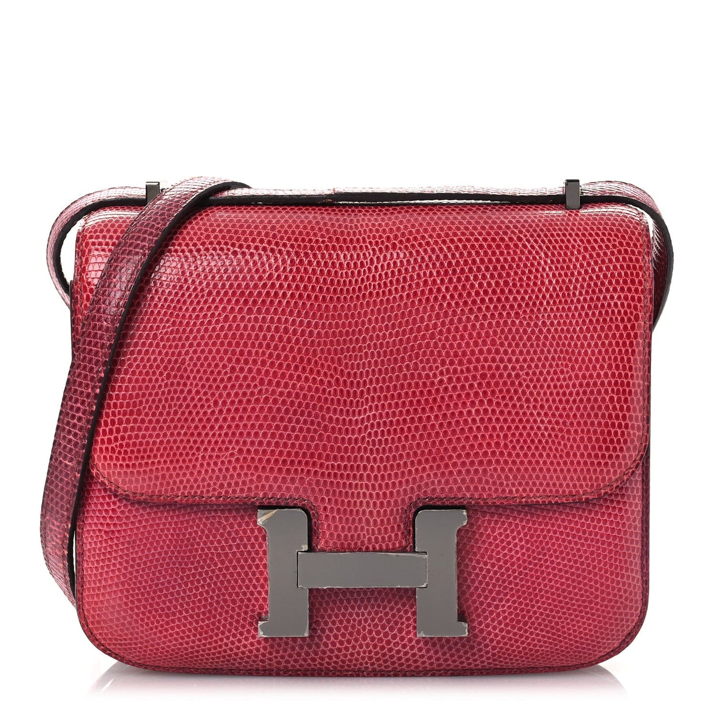 Hermès Lizard Constance 18 Fuchsia