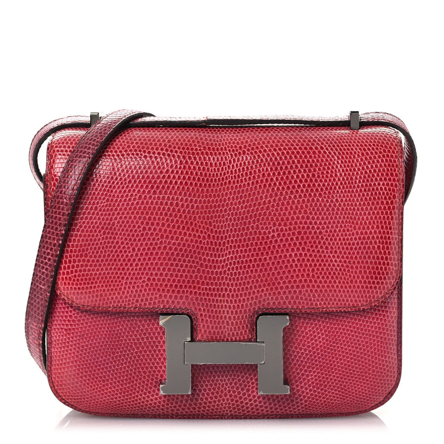 Hermès Lizard Constance 18 Fuchsia | PRELOOV