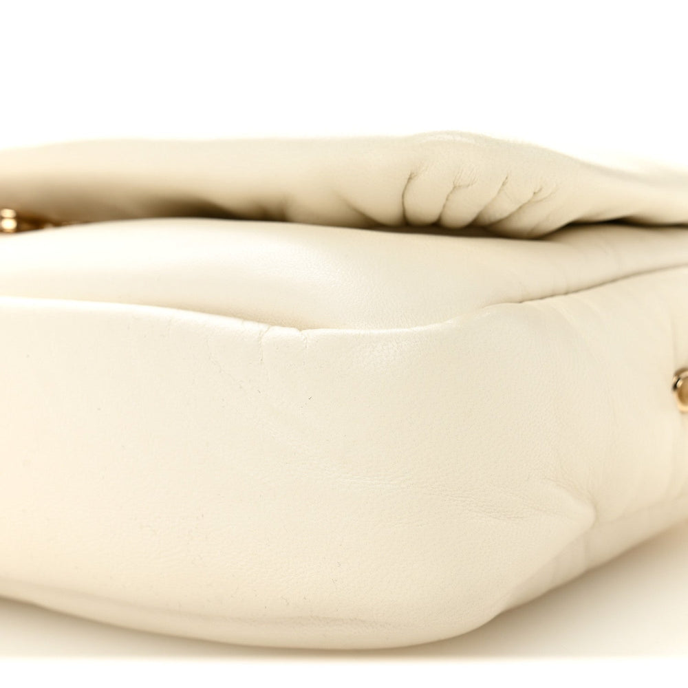 Gucci Mini GG Milano Top Handle Shoulder Bag White Lambskin image 3