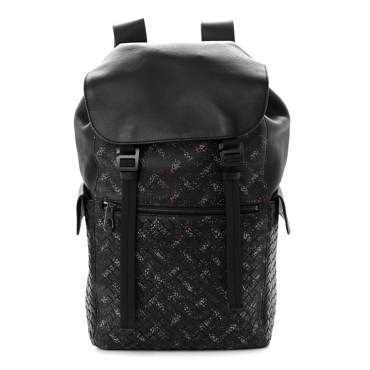 Bottega Veneta Calfskin Intrecciato Sassolungo Backpack Black Multicolor 2026 PRELOOV foto 1
