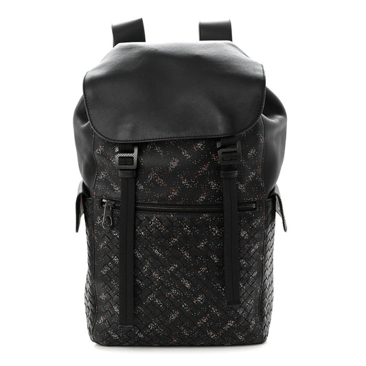 Bottega Veneta Calfskin Intrecciato Sassolungo Backpack Black Multicolor 2026 PRELOOV foto 1
