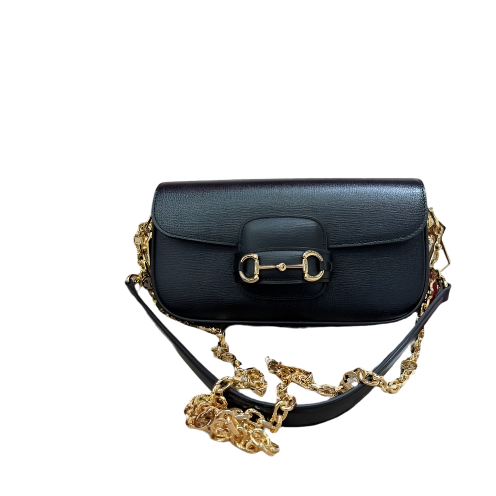 Gucci Horsebit 1955 Shoulder Bag Black Preloved Designer Bag