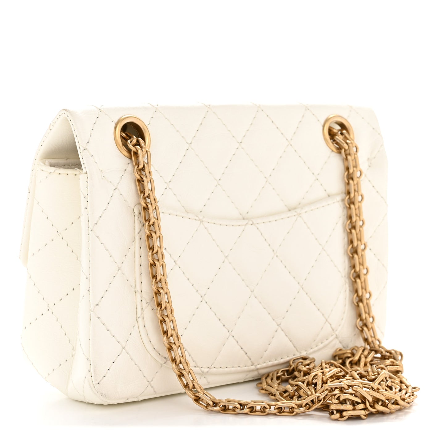 Chanel 2.55 Reissue Mini Flap Bag White Aged Calfskin Quilted 2026 image 3 – PRELOOV