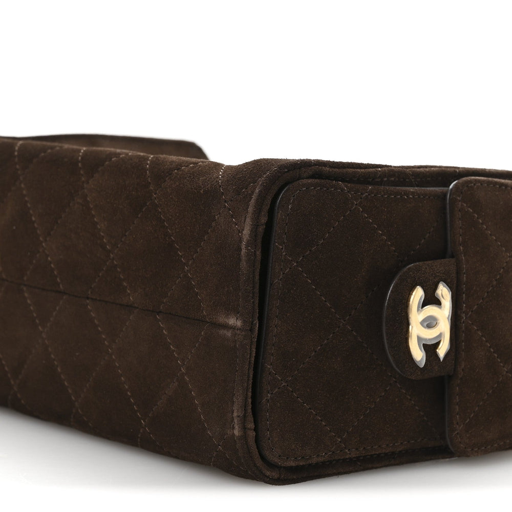 Chanel Suede Quilted Mini Chanel 25 Handbag Dark Brown 2026 – PRELOOV