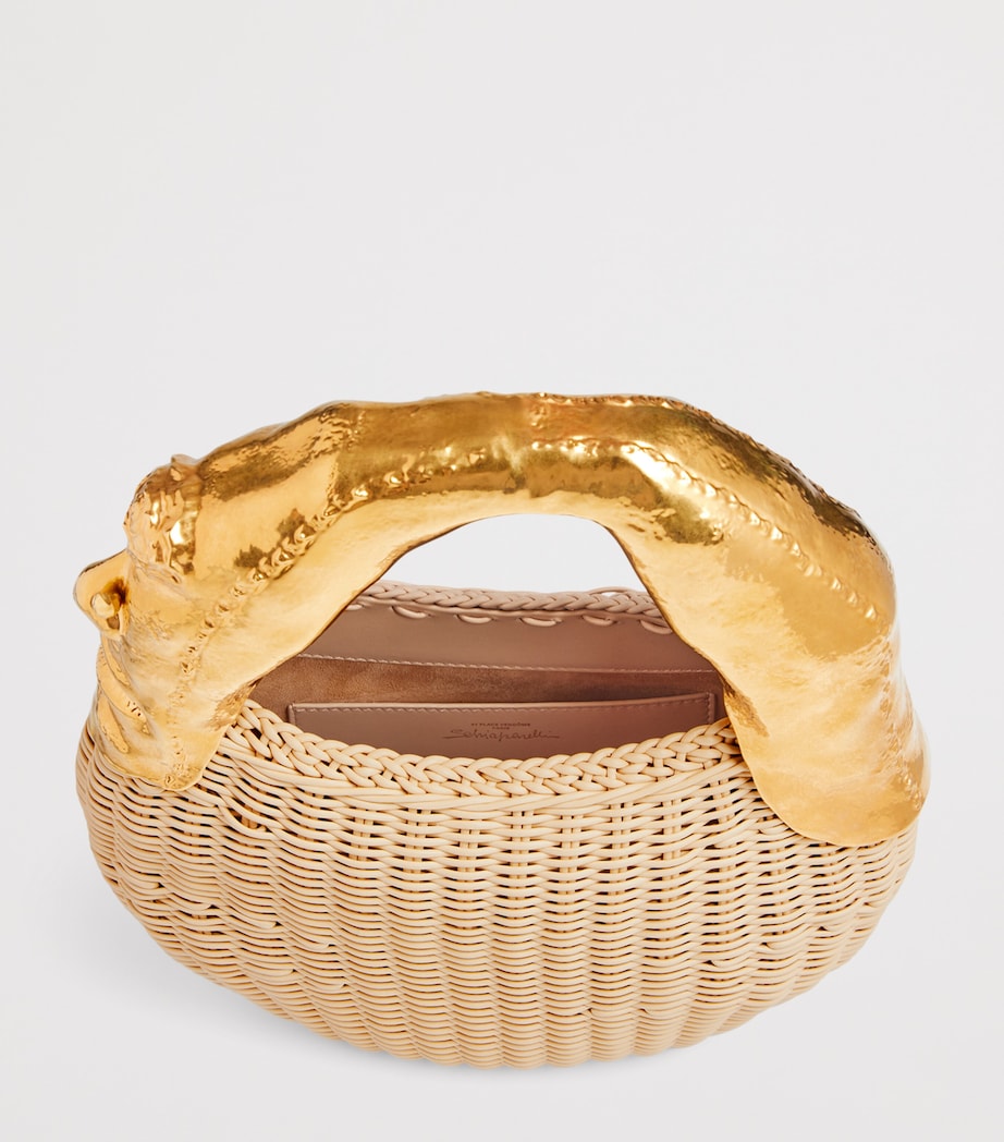 Schiaparelli Calfskin Anatomy Basket Bag Beige – PRELOOV