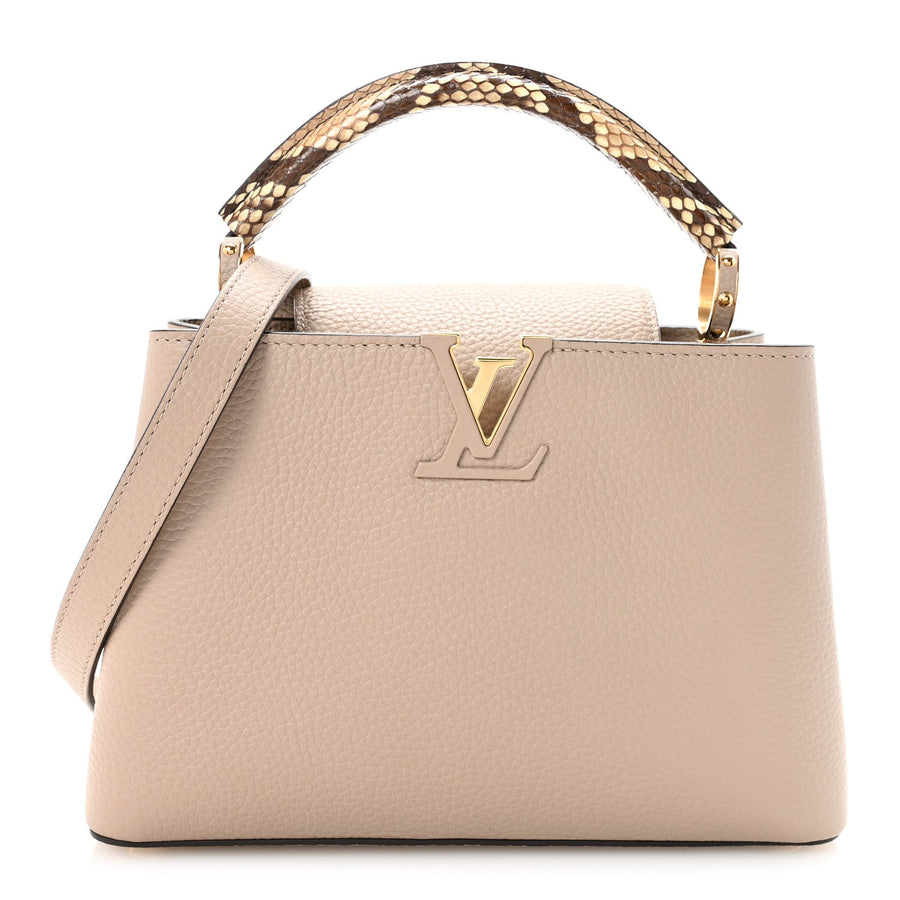 Louis Vuitton Capucines BB Galet Taurillon Snakeskin – PRELOOV
