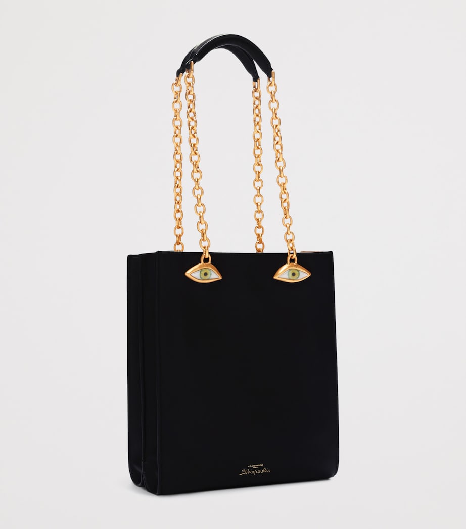 Schiaparelli Leather Face Top Handle Bag Black – PRELOOV