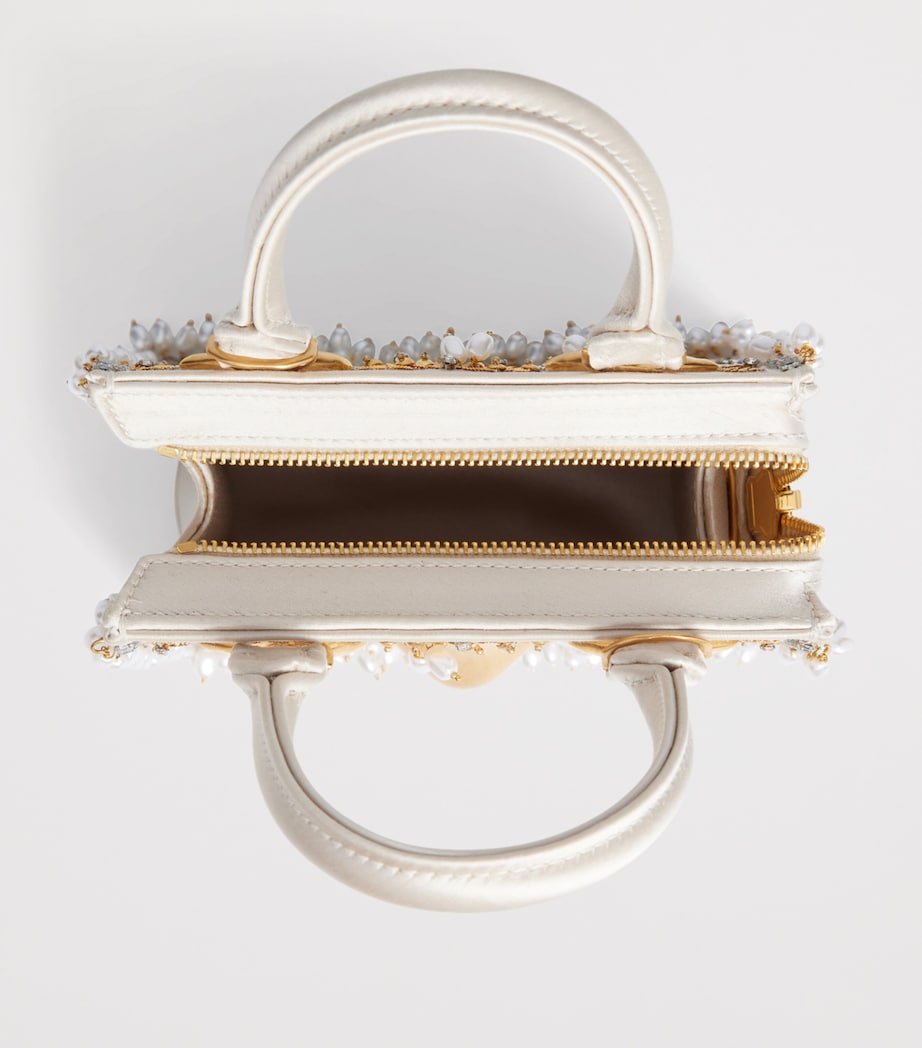 Schiaparelli Mini Satin Face Top Handle Bag Ivory – PRELOOV