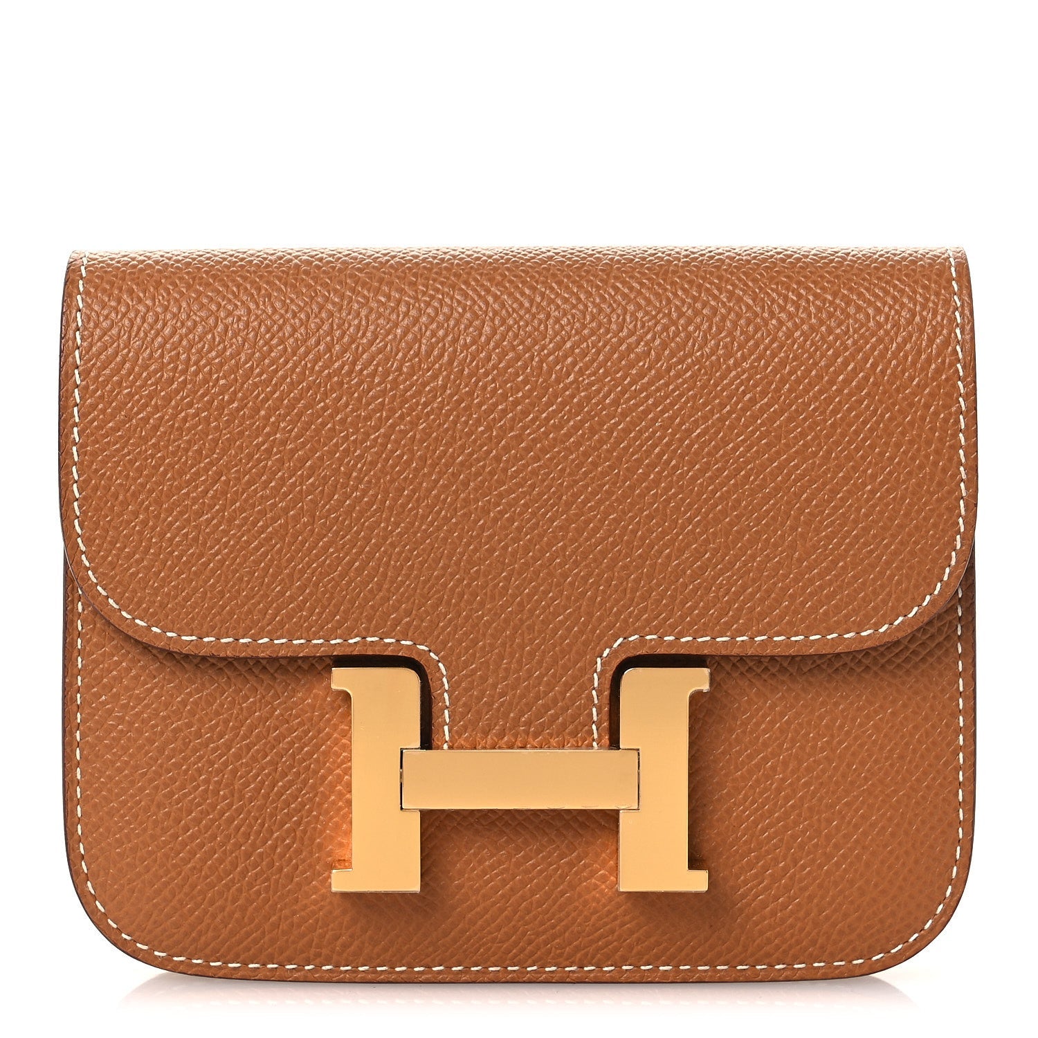 Hermès Constance Slim Wallet Gold Epsom - PRELOOV