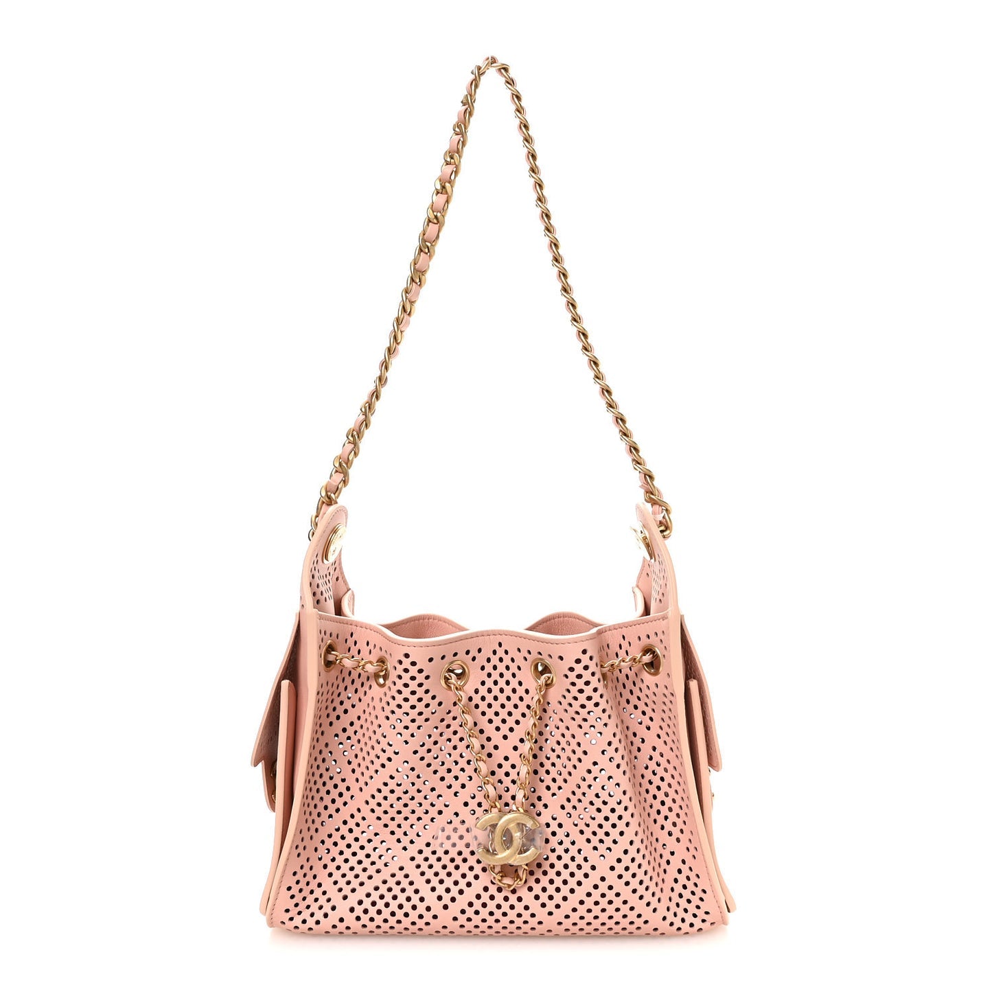Chanel Perforated Calfskin Quilted Mini Chanel 25 Handbag Light Pink 2026 – PRELOOV