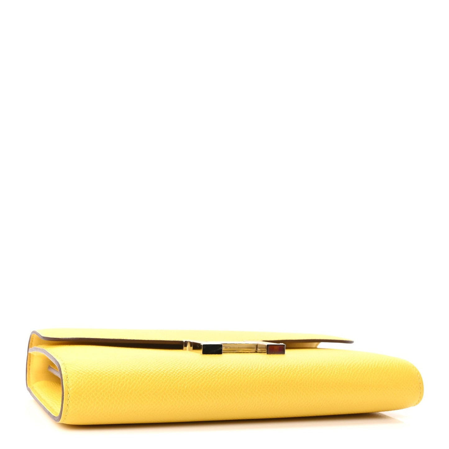 Hermès Epsom Constance Long Wallet To Go Jaune de Naples foto 3