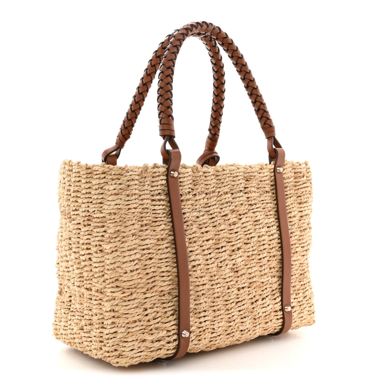 Prada Mais Vitello Tote Naturale Cognac image 3