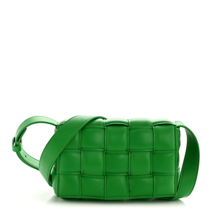 Bottega Veneta Nappa Maxi Intreccio Small Padded Cassette Crossbody Bag Parakeet 2026 PRELOOV