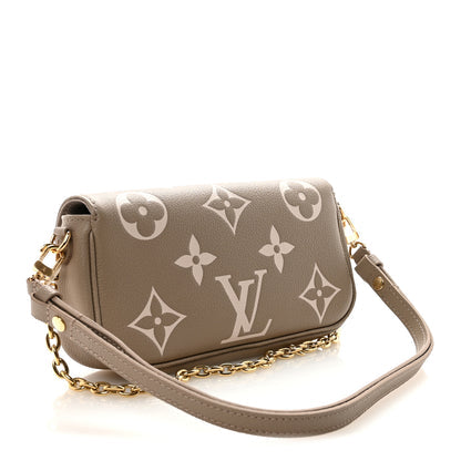 Louis Vuitton Ivy Wallet On Chain Tourterelle Creme Empreinte Monogram Giant image 1