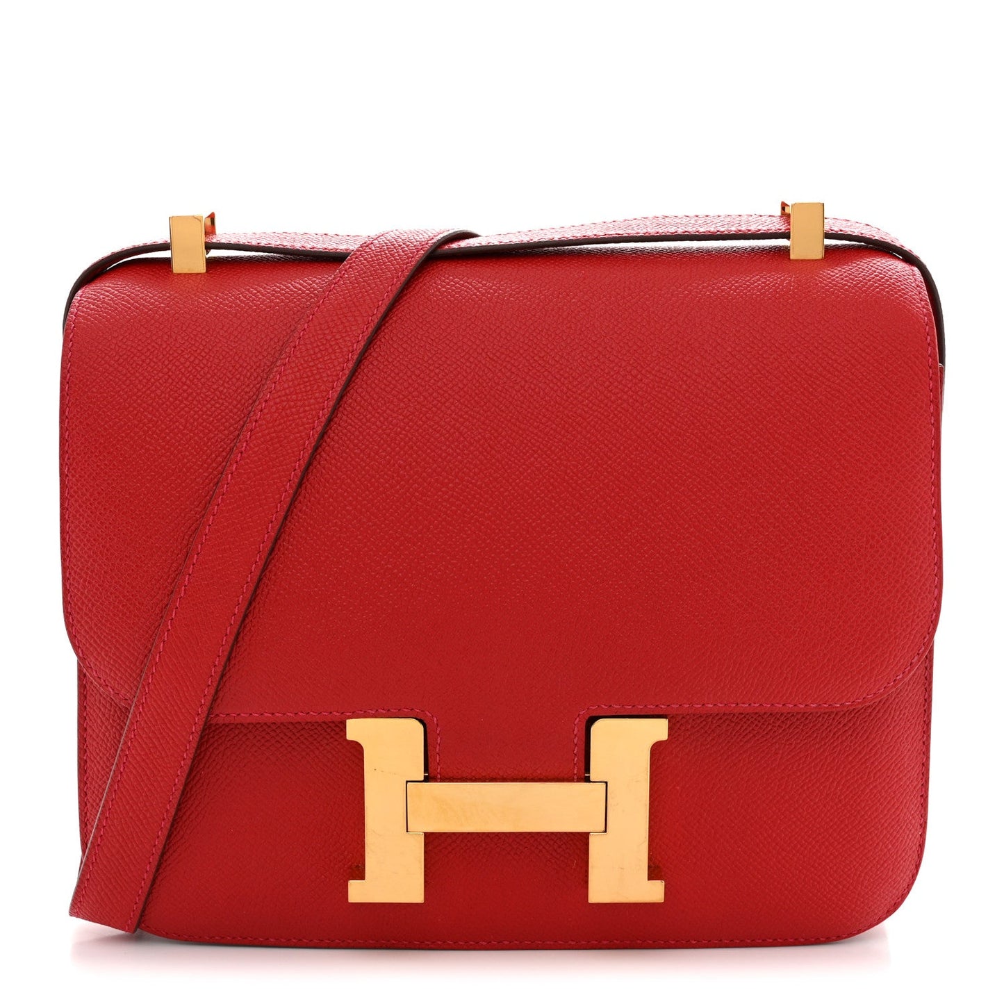 Hermès Epsom Constance 24 Rouge Casaque