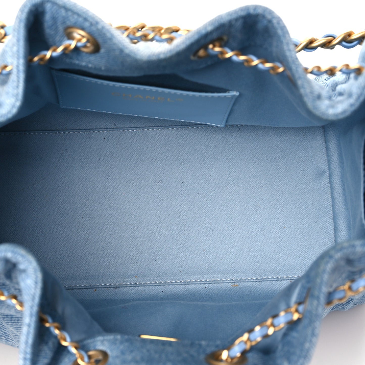Chanel Washed Denim Quilted Small Chanel 25 Handbag Blue 2026 – PRELOOV