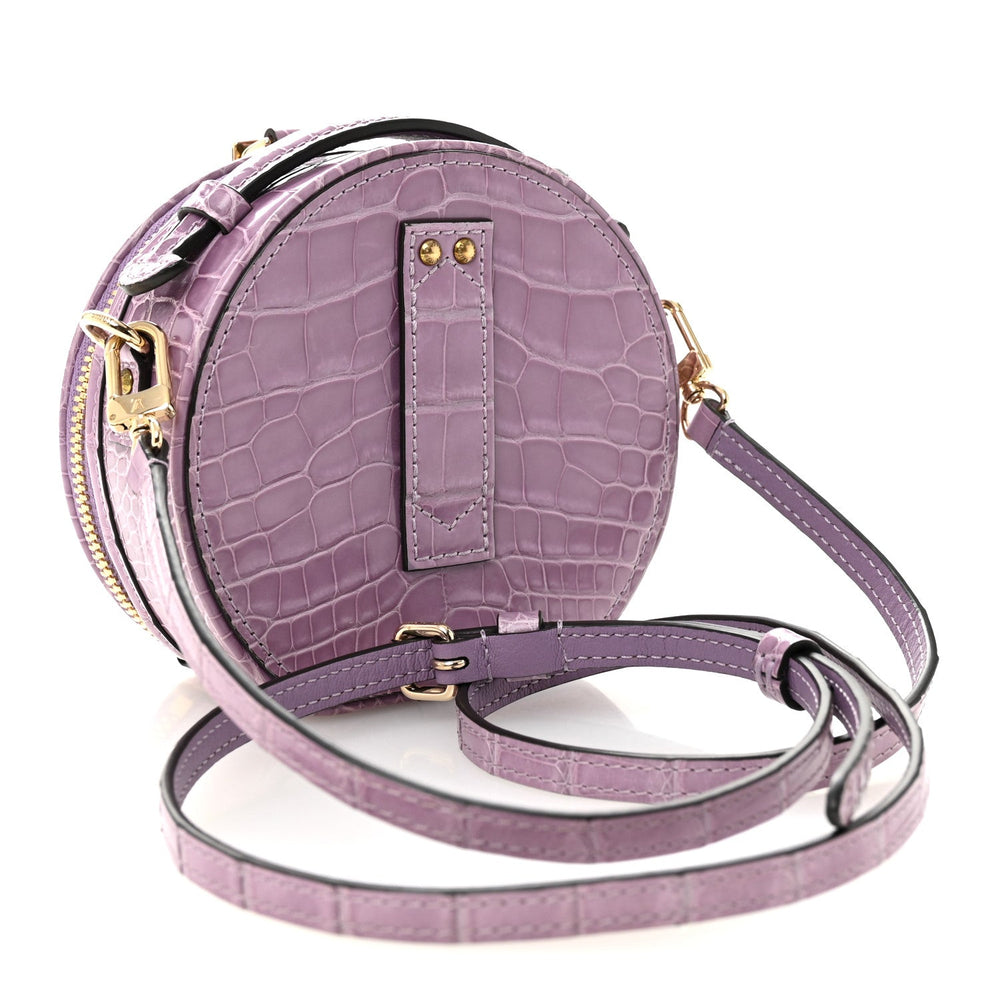 Louis Vuitton Mini Boite Chapeau Purple Alligator image 3