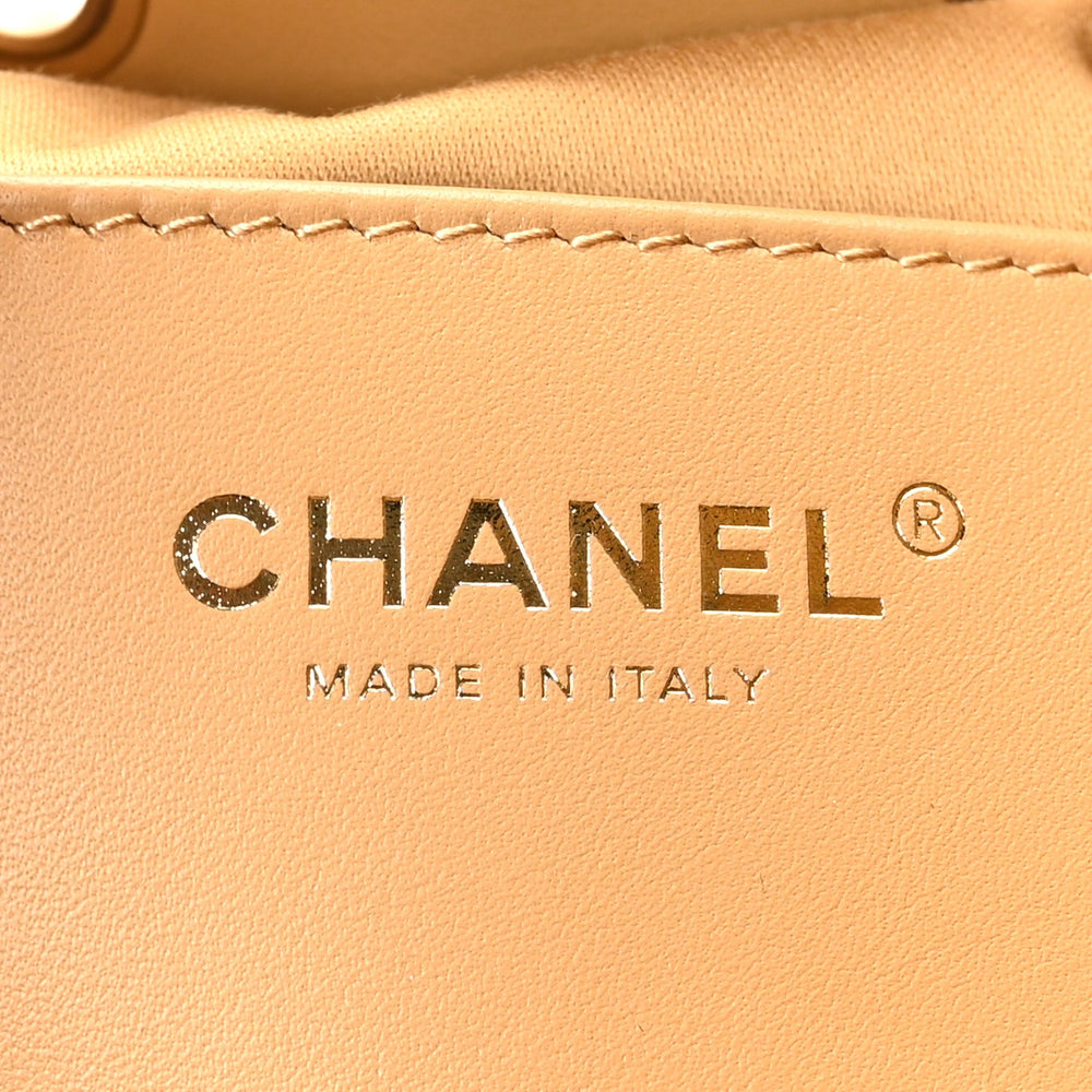 Chanel Suede Quilted Small Chanel 25 Handbag Beige 2026 – PRELOOV
