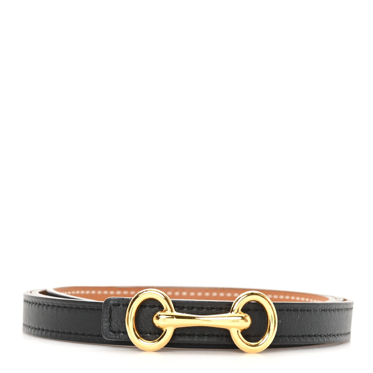 Hermes Heritage Belt Gold Black Epsom Swift 85 image 1