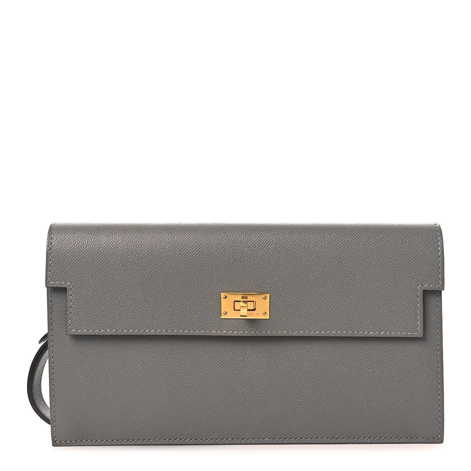 Hermès Long Wallet Gris Meyer luxueus leder - PRELOOV
