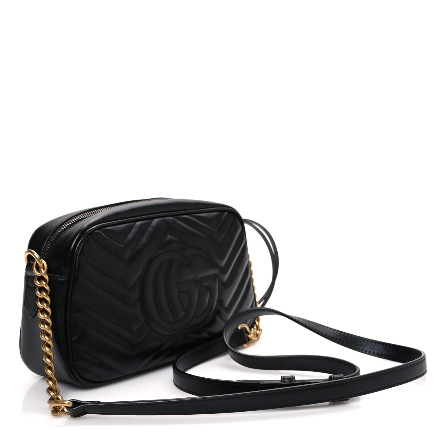 Gucci marmont matelasse mini black