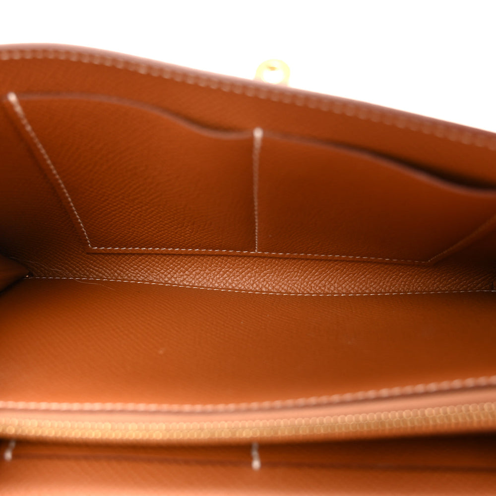 Hermès Epsom Kelly Wallet To Go Gold Gold Hardware – PRELOOV