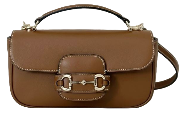 Gucci Horsebit 1955 Bruin Medium dames Schoudertas