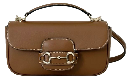Gucci Horsebit 1955 Bruin Medium dames Schoudertas