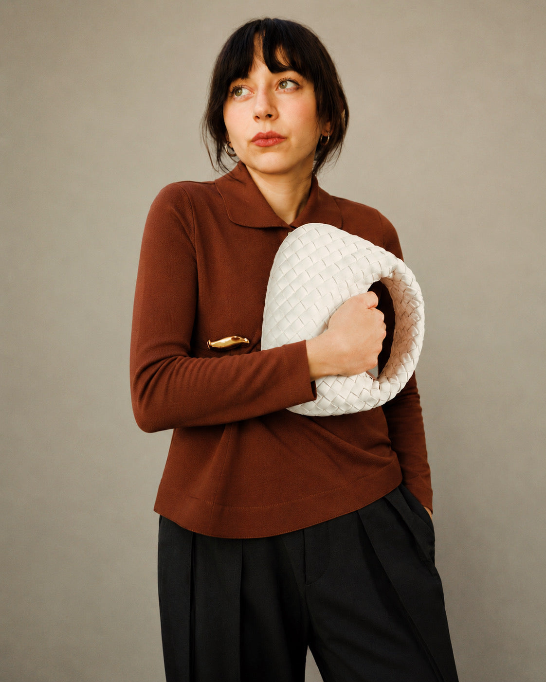 Bottega Veneta Baby Veneta Intrecciato Leather Shoulder Bag – PRELOOV