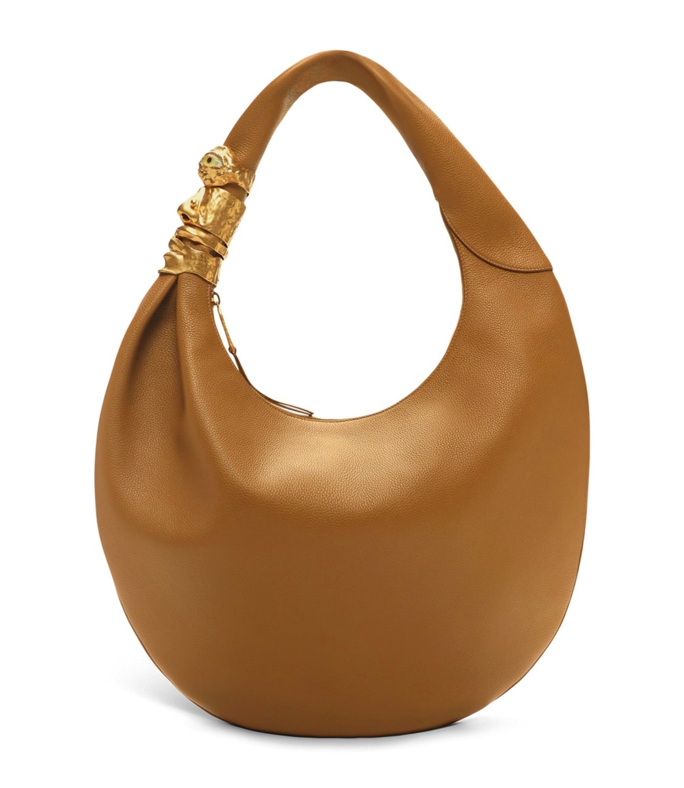 Schiaparelli Large Leather Souffle Baguette Shoulder Bag Olive – PRELOOV