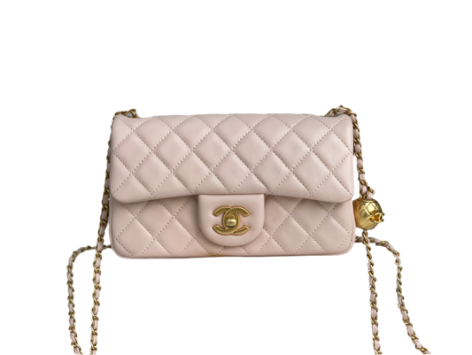 Chanel Mini Rectangular Flap Bag 19K pink