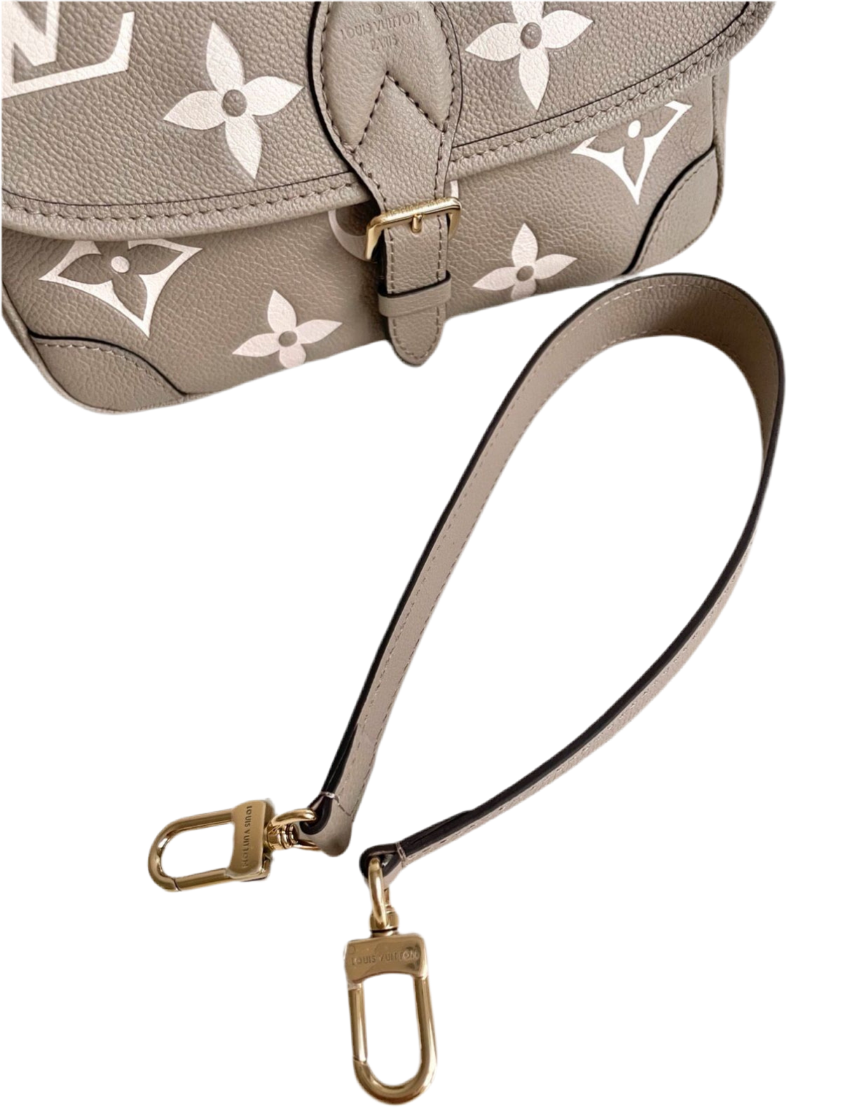 Louis Vuitton Diane Bag Tourterelle Cream Monogram Empreinte (M46583)