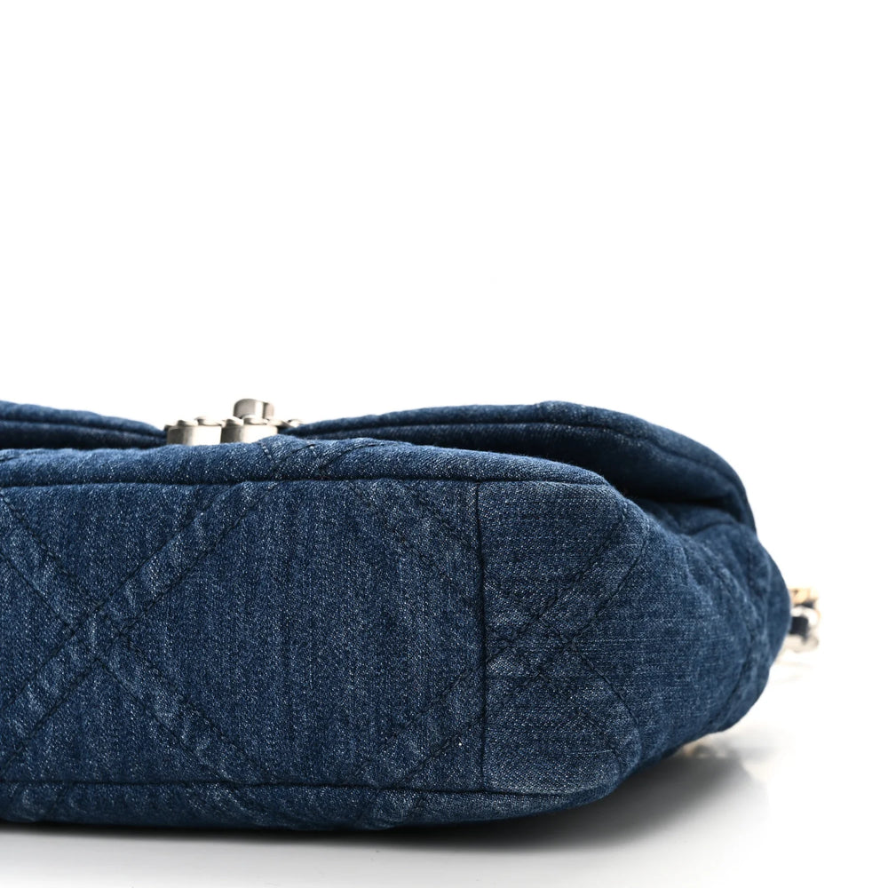 Chanel 19 Flap Bag Blue Denim Quilted Medium – PRELOOV