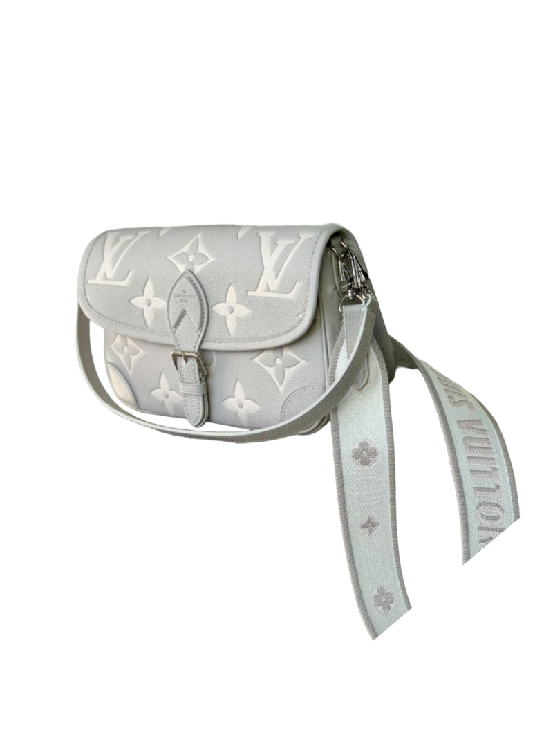 Louis Vuitton Diane Bag Brume Quartz Gray Monogram Empreinte Leather (M14214)