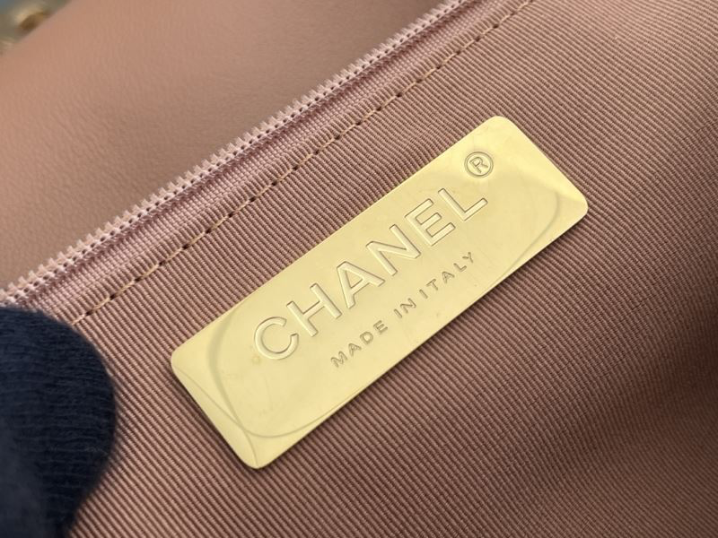 Chanel 19 Flap Camel schoudertas 2025 2026 Goud-, Zilver- & Ruthenium-Finish Metaal