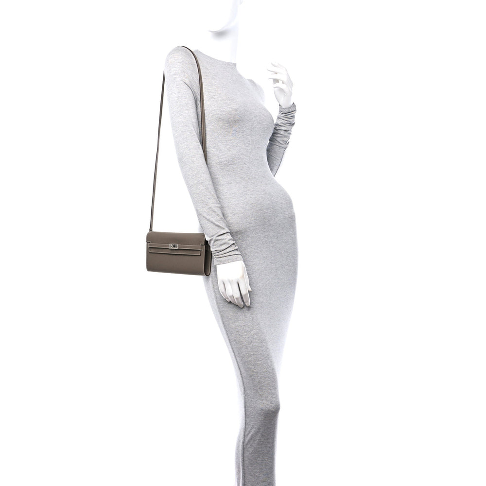 Hermès Epsom Kelly Wallet To Go Etoupe Palladium Hardware – PRELOOV