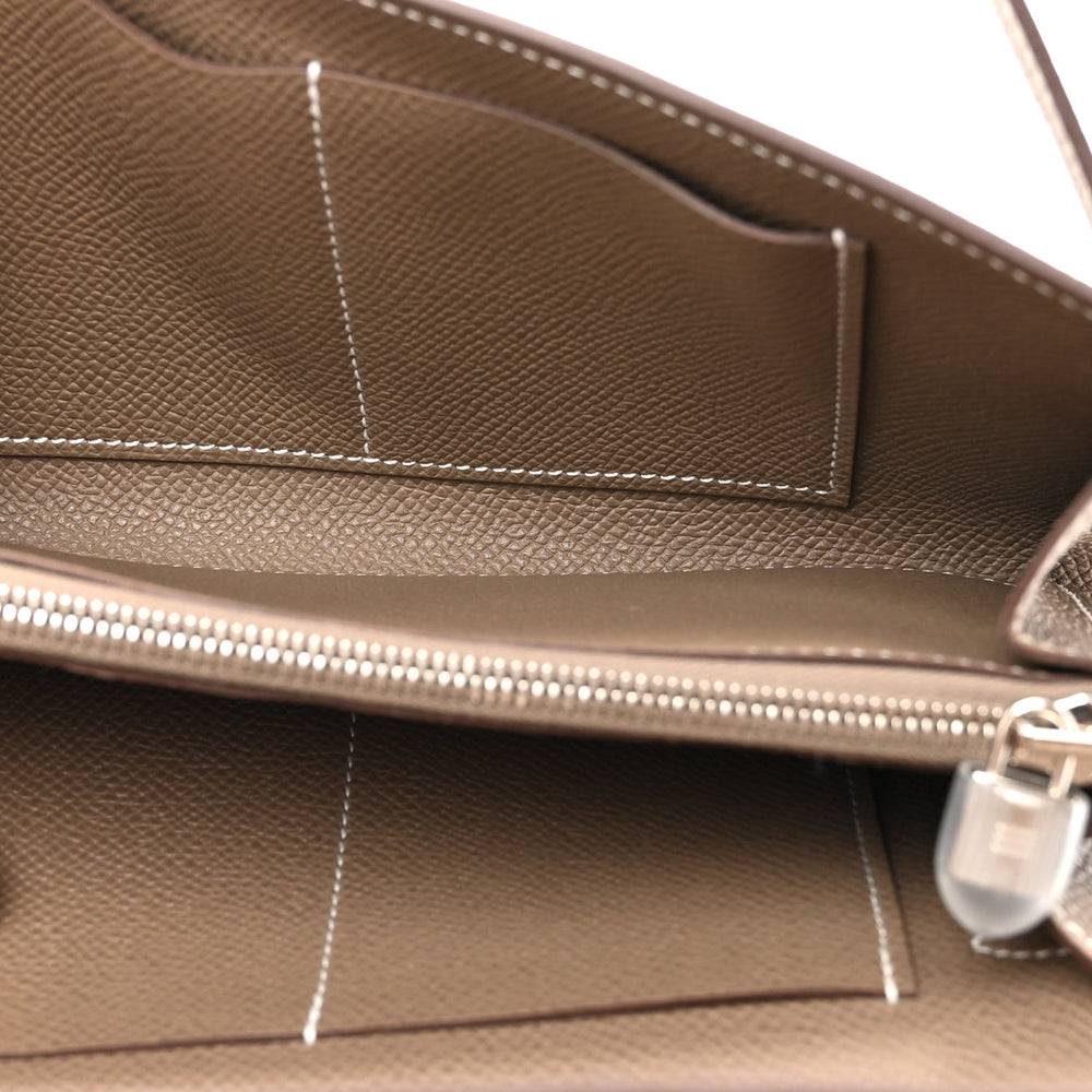 Hermès Epsom Kelly Wallet To Go Etoupe Palladium Hardware – PRELOOV
