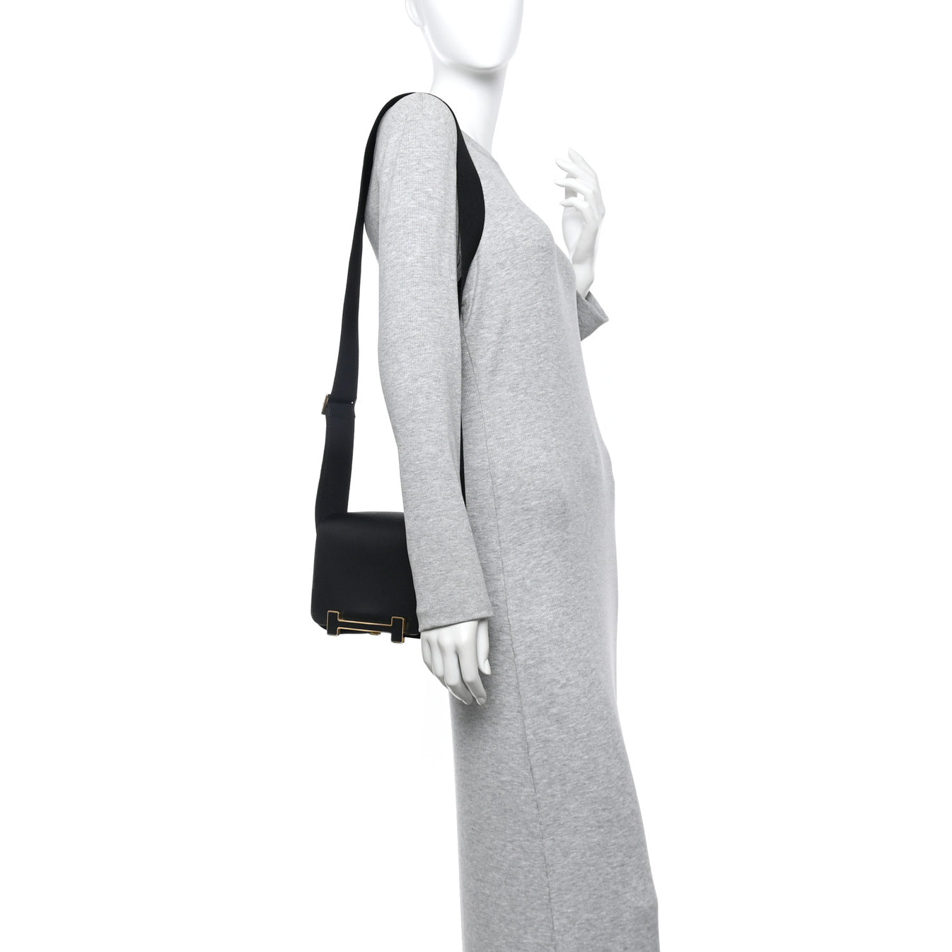 Hermès Chèvre Mysore Geta Black 2023 – Compact Crossbody Bag | Palladium Hardware