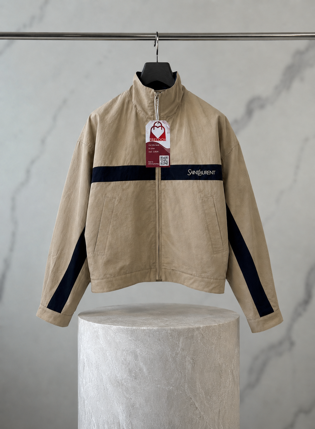 Saint Laurent Jacket in Cotton Mastic