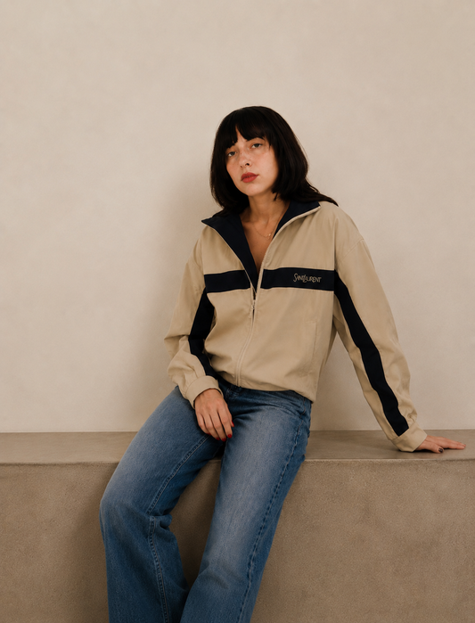 Saint Laurent Jacket in Cotton Mastic