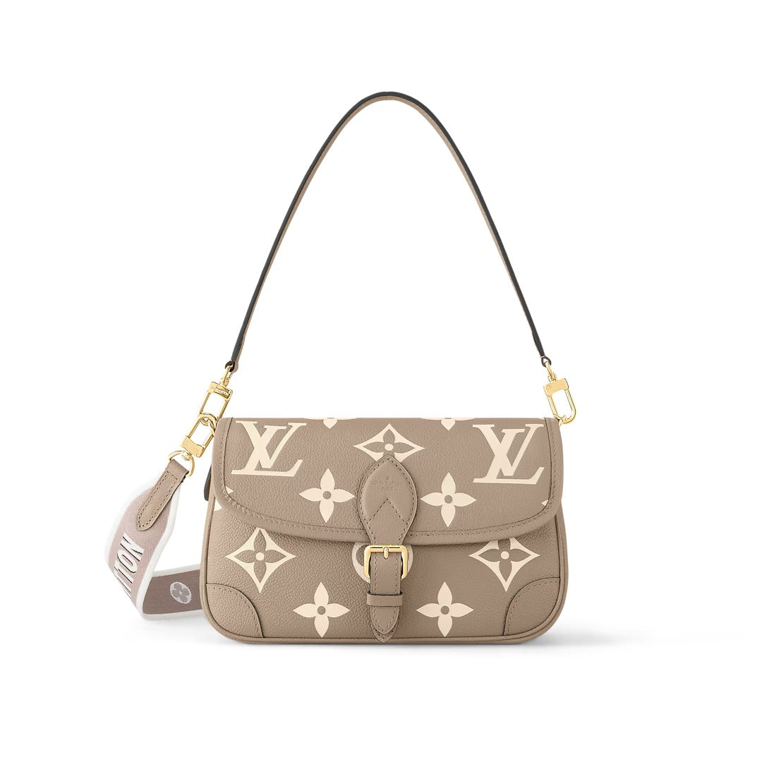 Louis Vuitton Diane Monogram Empreinte Leather Tourterelle Creme